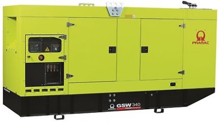 Дизельный генератор GSW 340 P в кожухе