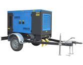 ТСС ЭД-30-Т400-2РКМ15 в шумозащитном кожухе на прицепе с АВР